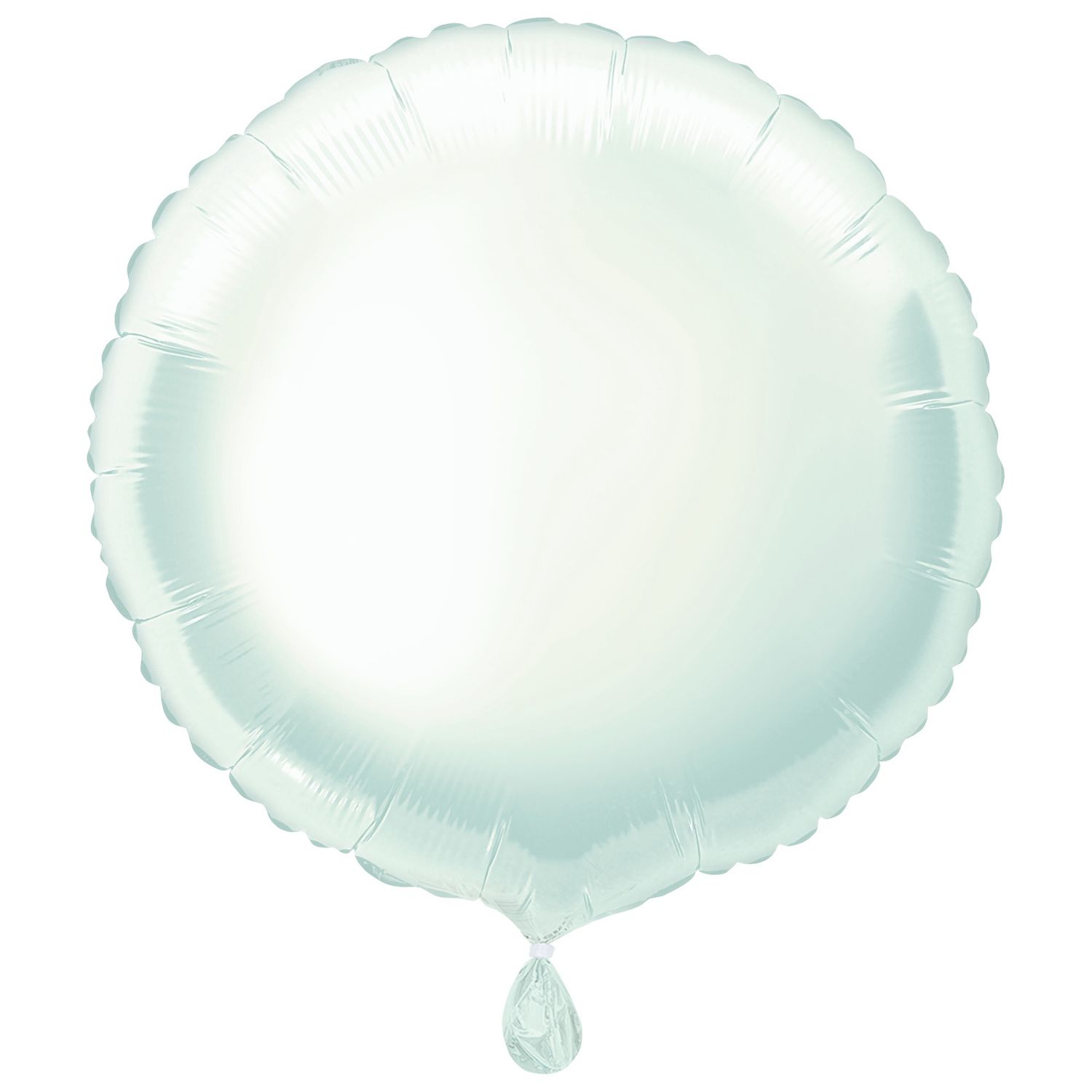 18&quot; Matte White Round Shaped Balloon (Helium)