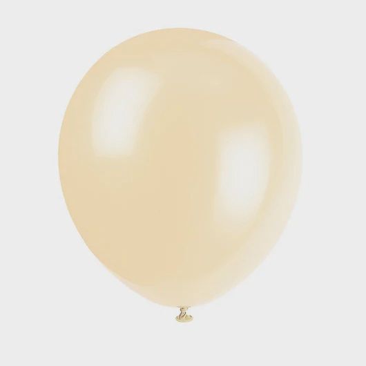 10pcs 12&quot; Ivory Balloons (Helium)