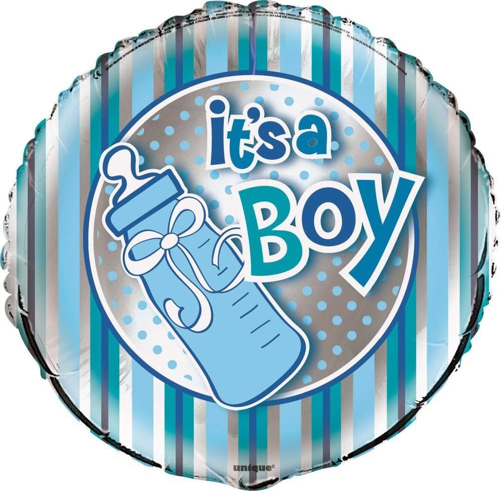 18&quot; Foil Balloon Packaged - It&#39;s A Boy Bottle
