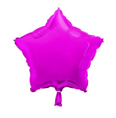 18&quot; Hot Pink Star Shaped Balloon (Helium)