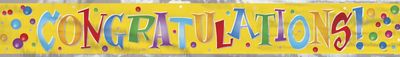 Congratulations Foil Banner 12 ft.