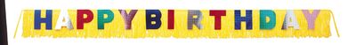Happy Birthday Fringe Banner 9½ ft.