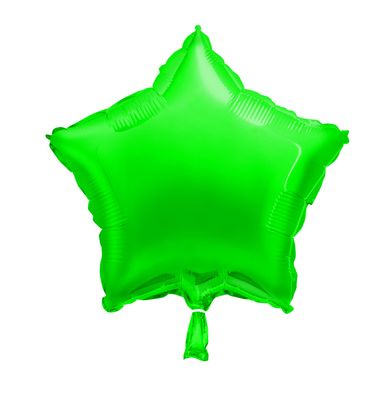 18&quot; Green Star Shaped Balloon (Helium)