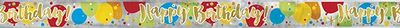 Glitzy Gold Birthday Foil Banner 12 ft.