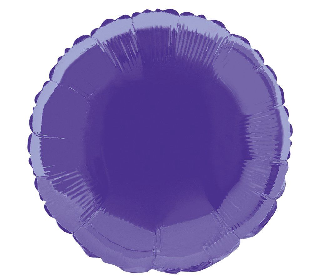 18&quot; Purple Round Shaped Balloon (Helium)