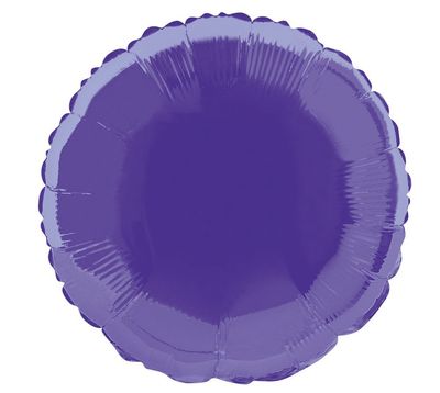 18&quot; Purple Round Shaped Balloon (Helium)