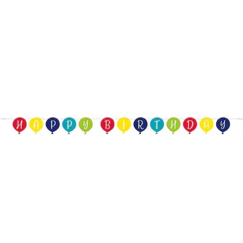 Balloon Party Balloon Shaped Banner 9 ft. NEW
