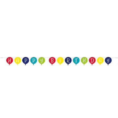 Balloon Party Balloon Shaped Banner 9 ft. NEW