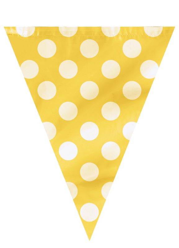 Sunflower Yellow Dots Flag Banner 12 ft.