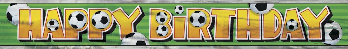 3D Soccer Foil Banner 12 ft.