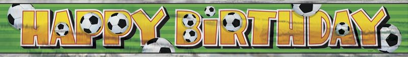 3D Soccer Foil Banner 12 ft.