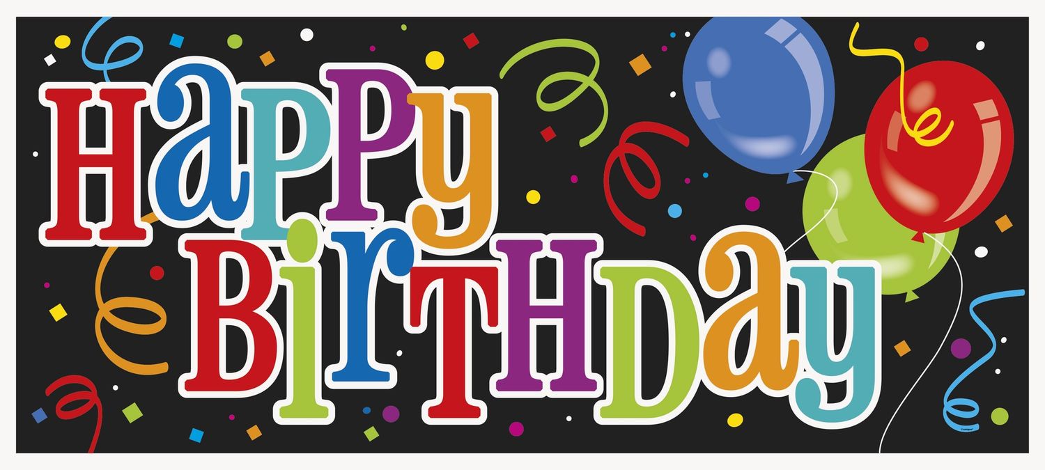 Bold Birthday Giant Wall Banner 60&quot;W x 27&quot;H