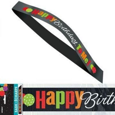 &quot;Happy Birthday To Me&quot; Satin Sash