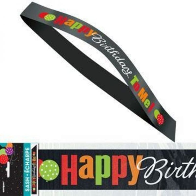 &quot;Happy Birthday To Me&quot; Satin Sash