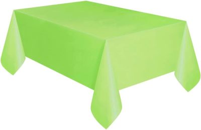 54&quot;x108&quot; Rectangular Plastic Tablecover (Lime Green)