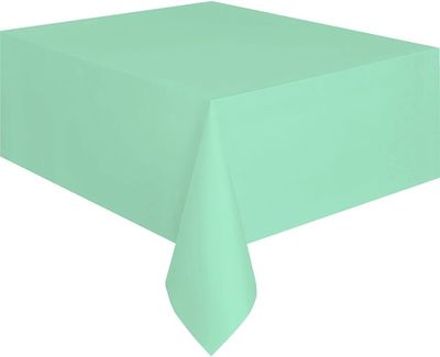 54&quot;x108&quot; Rectangular Plastic Tablecover (Mint)