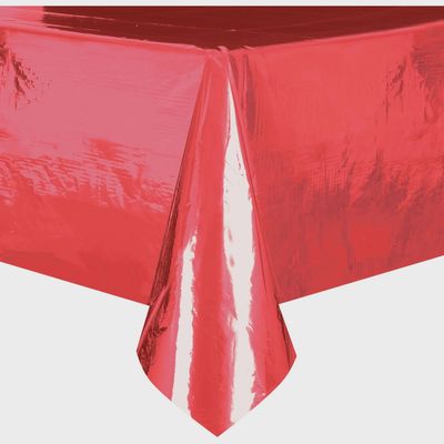 54&quot;x108&quot; Rectangular Tablecover (Shiny Red)