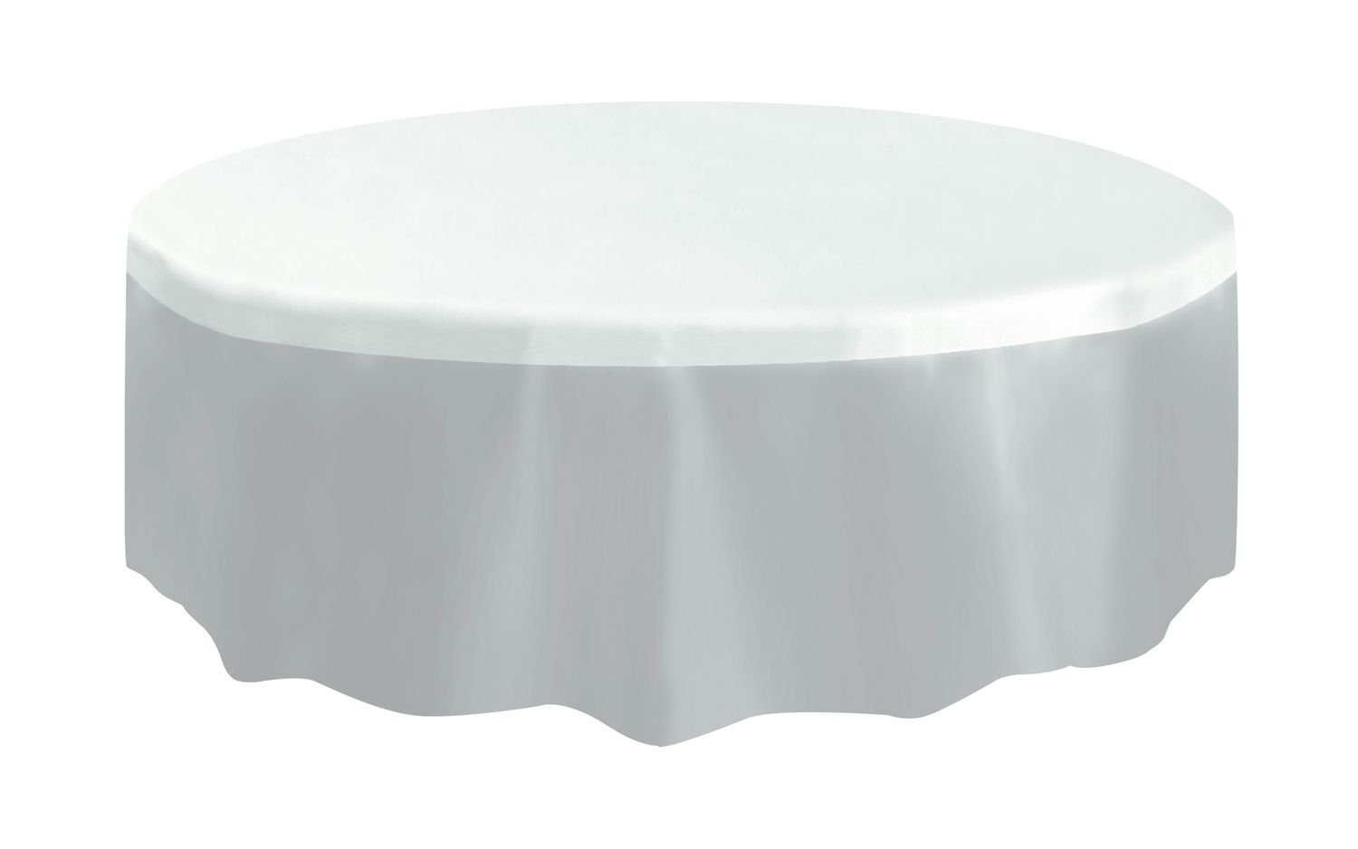 84&quot; Plastic Round Tablecover (Clear)
