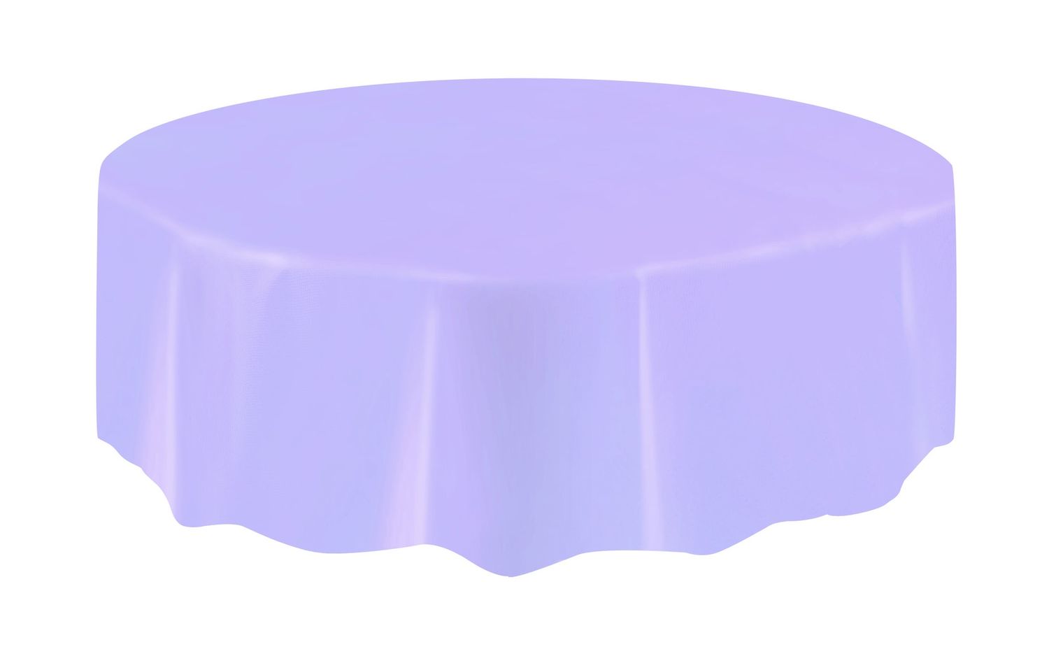 84&quot; Plastic Round Tablecover (Lavender)