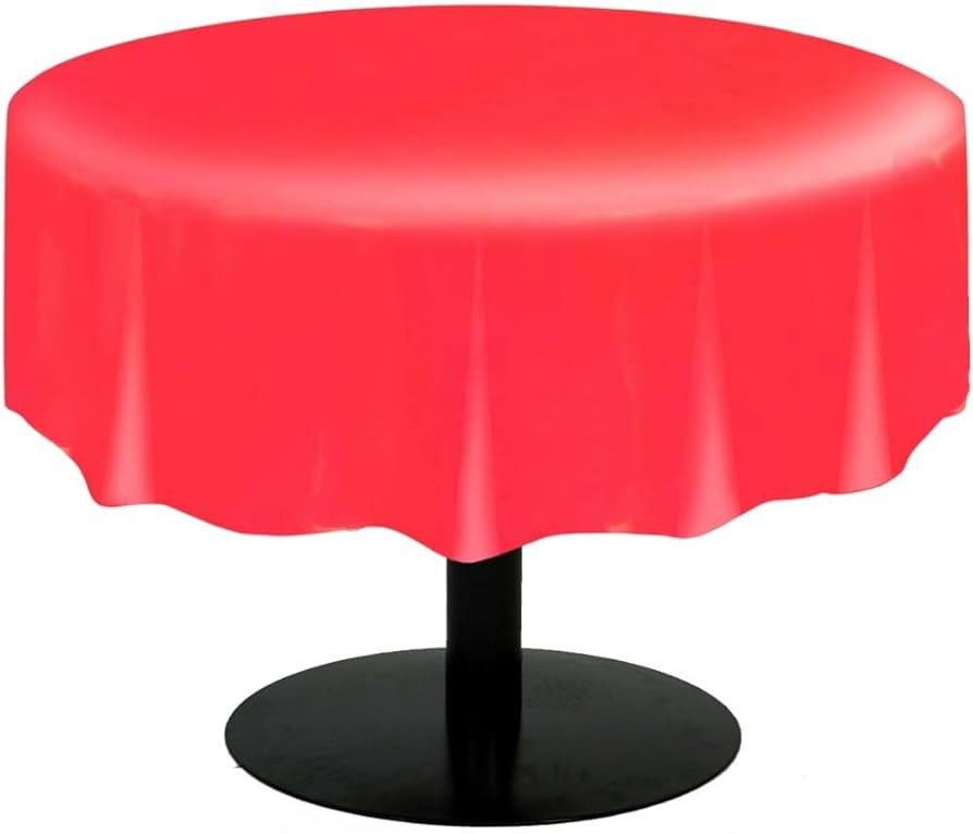 84&quot; Round Tablecover (Ruby Red)