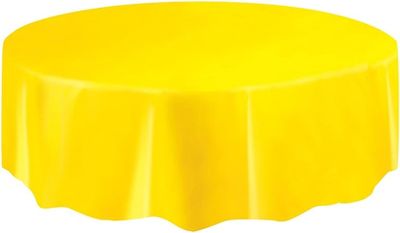 84&quot; Round Tablecover (Sunflower Yellow)