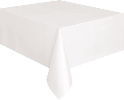 White Rectangular Tablecover