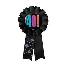 Birthday Cheer 40 Award Badge