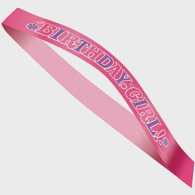 Birthday Girl Satin Sash