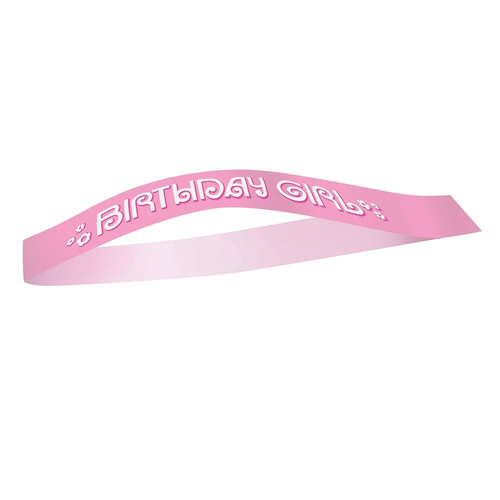 Deluxe Birthday Girl Satin Sash