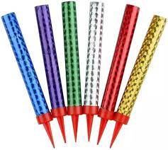 6pcs 5&quot; Shiny Sparkle Candles