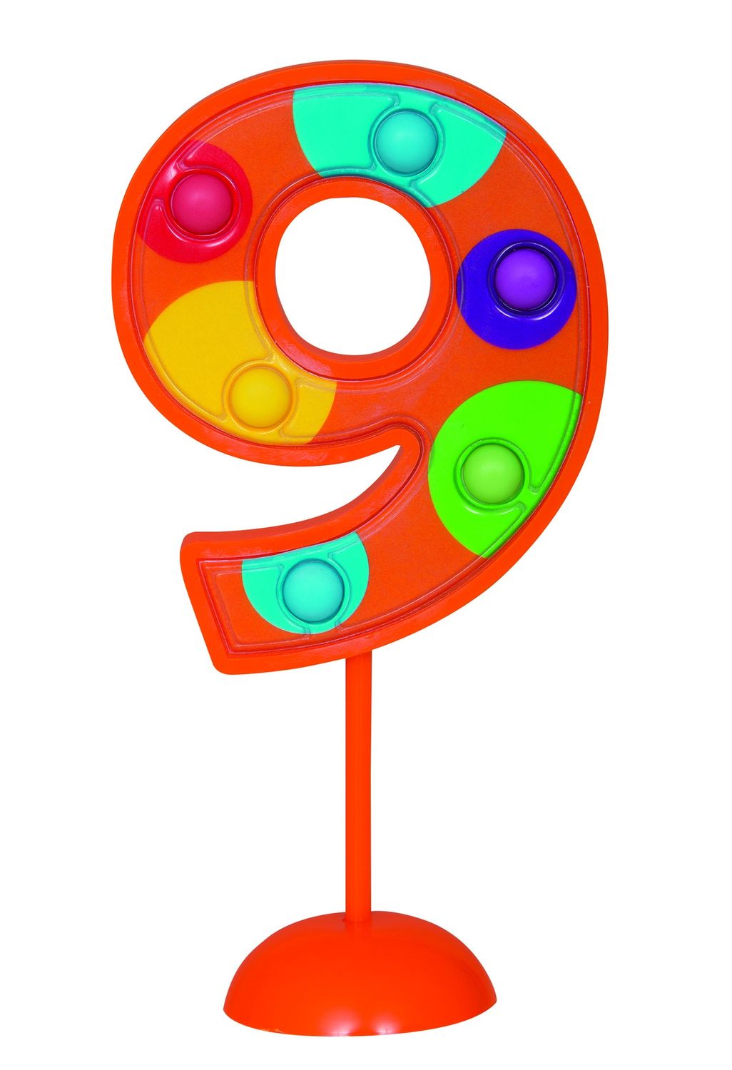 Flashing Number 9 Candle