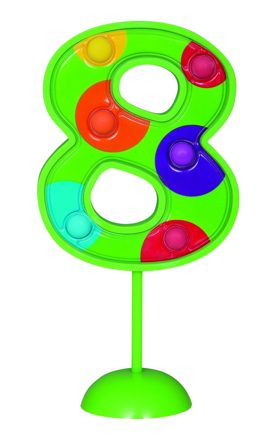 Flashing Number 8 Candle