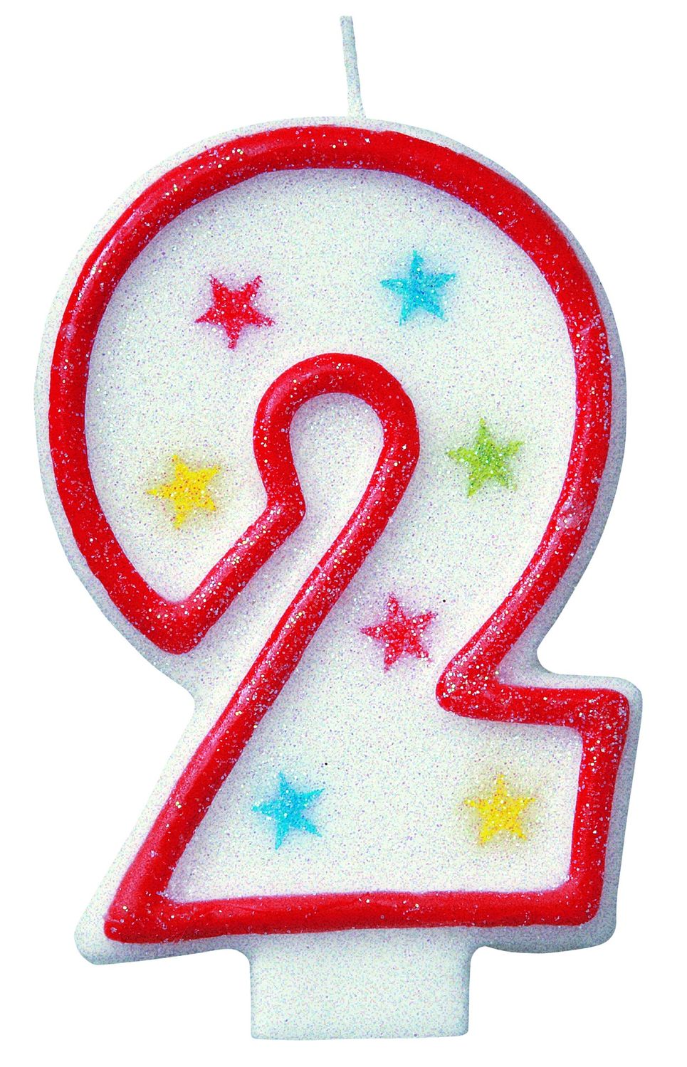 Numeral Glitter Candle 2