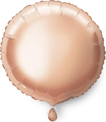 18&quot; Rose Gold Round Shaped Balloon (Helium)