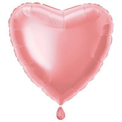18&quot; Rose Gold Heart Shaped Balloon (Helium)