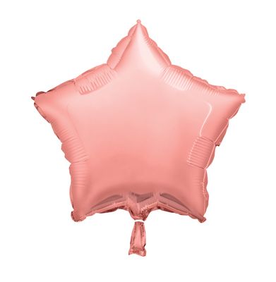 18&quot; Rose Gold Star Shaped Balloon (Helium)