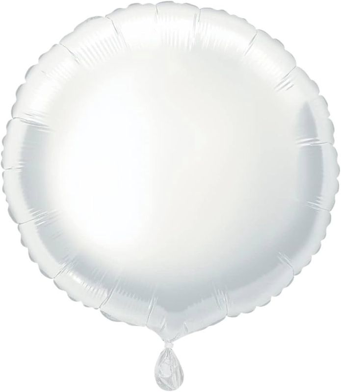18&quot; Round White Balloon