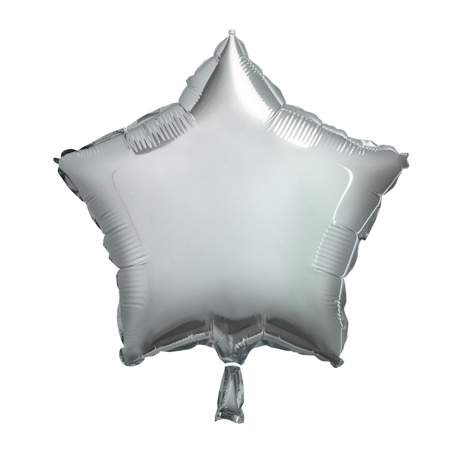 18&quot; Silver Star Shaped Balloon (Helium)