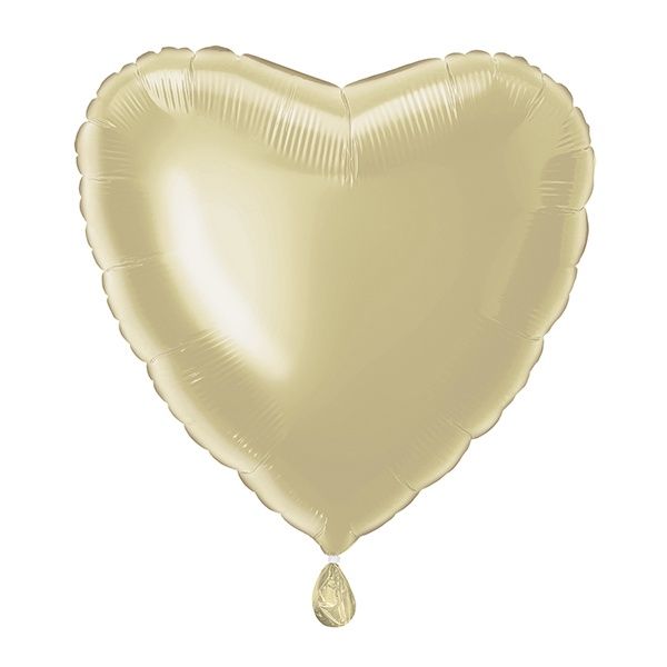 18&quot; Champagne Gold Heart Shaped Balloon (Helium)