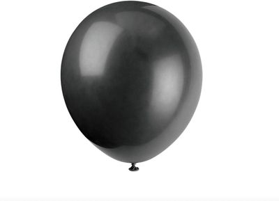 20pcs 9&quot; Jet Black Balloons (Helium)