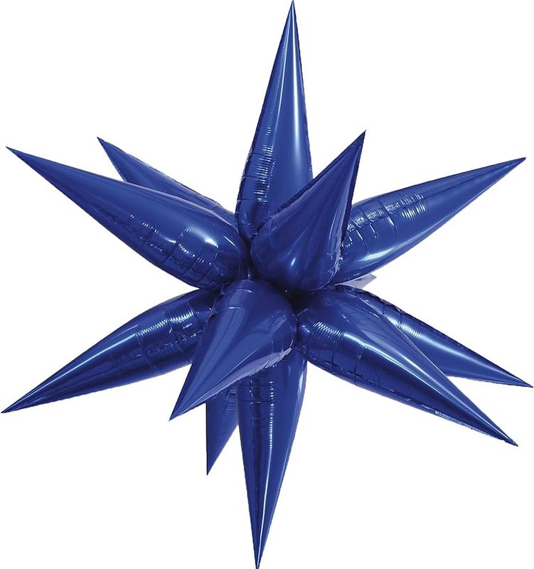 27.5&quot; Royal Blue Star Burst Balloon