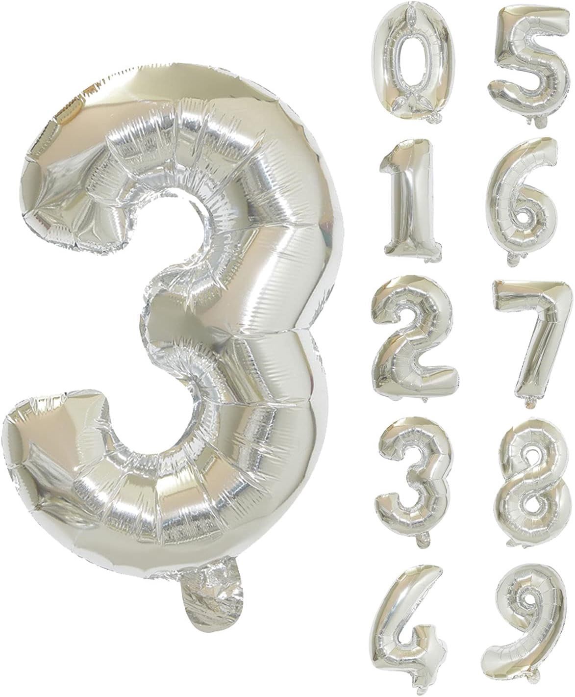 32&quot; #3 Silver Balloon