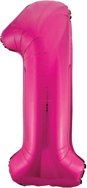 34&quot; #1 Hot Pink Balloon (Helium)
