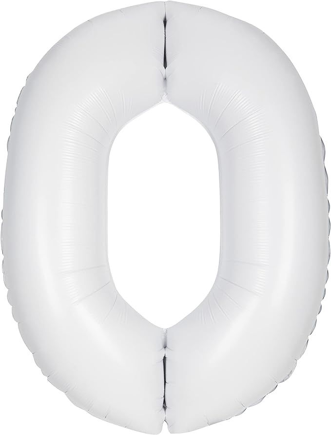 34&quot; #0 Matte White Balloon (Helium)