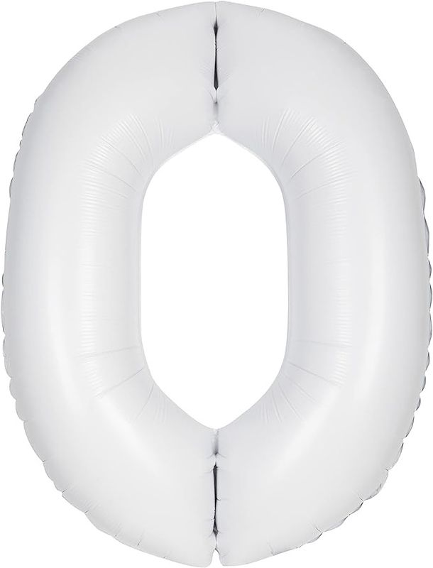 34&quot; #0 Matte White Balloon (Helium)