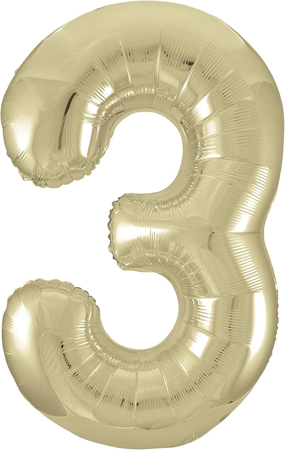 34&quot; #3 Champagne Gold Balloon (Helium)