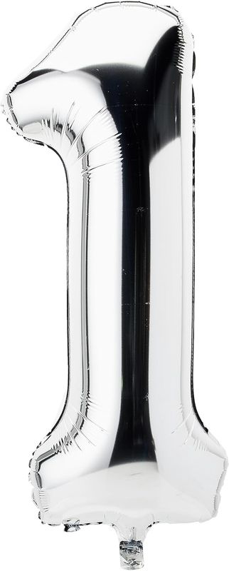 34&quot; #1 Silver Balloon (Helium)