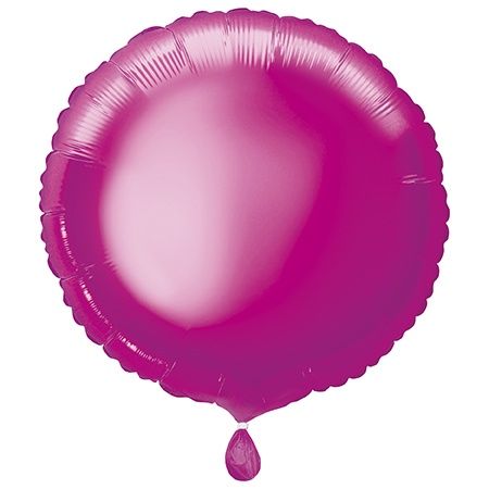 18&quot; Hot Pink Round Shaped Balloon (Helium)