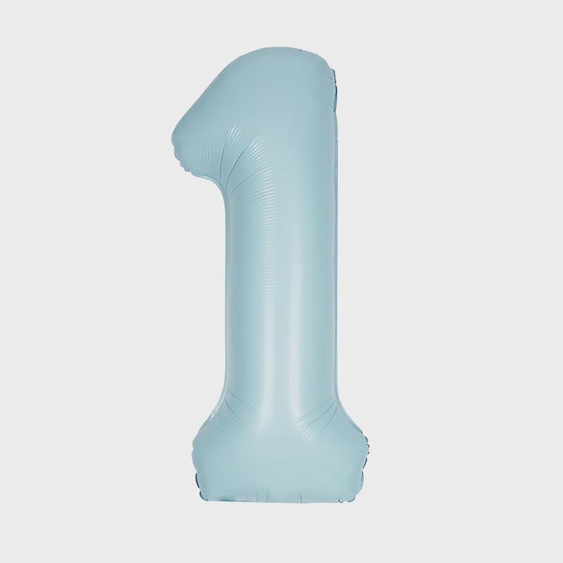 34&quot; #1 Matte Blue Balloon (Helium)