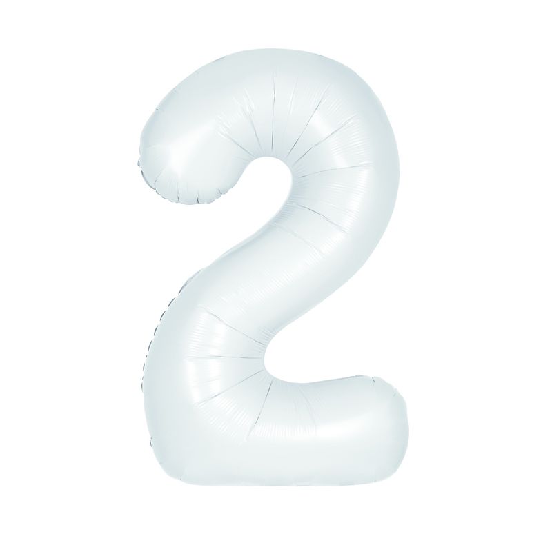 34&quot; #2 Matte White Balloon (Helium)